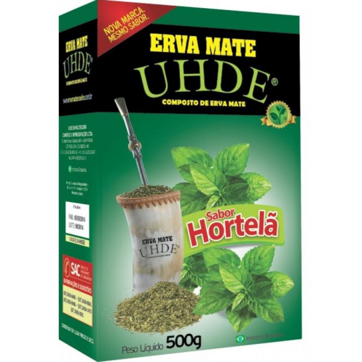 Erva Mate UHDE Hortelã 500g