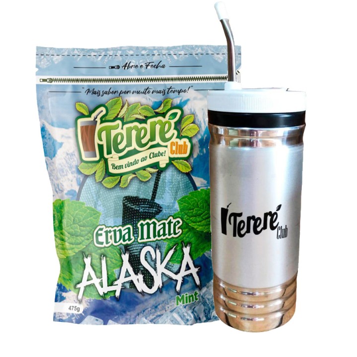 Kit Erva Tereré Club + Cuia Pratika Térmica Alumínio  500ml